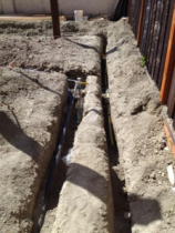 our Santa Rosa irrigation repair techs installing a new sprinkler system